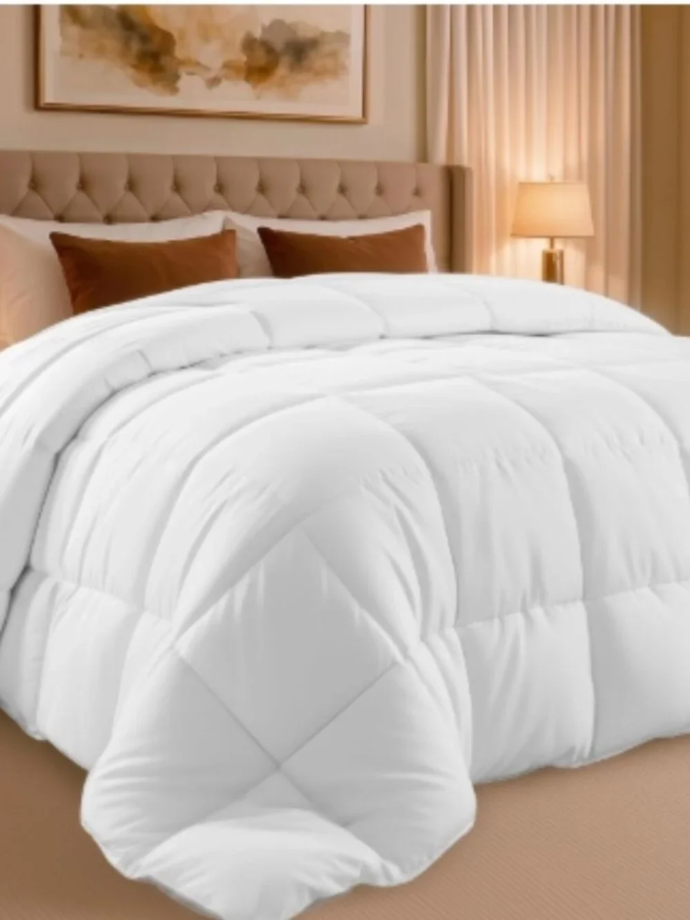 White King Comforter Duvet Insert 90 by 102